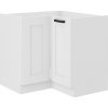 Tempo Kondela Rohová spodná skrinka, biela, LULA 89x89 ND 1F BB Tempo Kondela Rohová spodná skrinka, biela, LULA 89x89 ND 1F BB