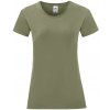 Olive Iconic Women's T-shirt in combed cotton Fruit of the Loom kaki S Fruit of the Loom 5904882130518 Olive Iconic Women's T-shirt in combed cotton Fruit of the Loom kaki S Fruit of the Loom 5904882130518
