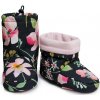 Esito Barefoot softshellové capáčky Spring flowers čierna