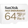 SanDisk Max Endurance/micro SDXC/64GB/100MBps/UHS-I U3 / Class 10/+ Adaptér SDSQQVR-064G-GN6IA SanDisk Max Endurance/micro SDXC/64GB/100MBps/UHS-I U3 / Class 10/+ Adaptér SDSQQVR-064G-GN6IA