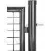 Brána Strend Pro METALTEC ECO 2, 1000/1800/50x50 mm, okrúhly rám, antracit, jednokrídlová, záhradná, Brána Strend Pro METALTEC ECO 2, 1000/1800/50x50 mm, okrúhly rám, antracit, jednokrídlová, záhradná,