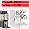 Lelit MaraX PL62X EUCWV2 White + William PL72 Lelit MaraX PL62X EUCWV2 White + William PL72