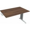Hobis Pracovný stôl Flex, 120x75,5x80 cm, orech/kov Hobis Pracovný stôl Flex, 120x75,5x80 cm, orech/kov