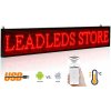Textová led tabula s podporou iOS a Android 66 cm x 9,6 cm - červená Textová led tabula s podporou iOS a Android 66 cm x 9,6 cm - červená