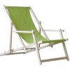 ATMOWOOD Drevené záhradné ležadlo s opierkami - svetlozelené ATMOWOOD Drevené záhradné ležadlo s opierkami - svetlozelené