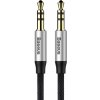 Audio Kábel Aux Baseus M30 3.5mm/3.5mm jack, 1.5 m, opletený, čierno-strieborný Audio Kábel Aux Baseus M30 3.5mm/3.5mm jack, 1.5 m, opletený, čierno-strieborný