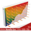 Stelrad Novello ECO 11VKS ľavý 600 mm x 700 mm
