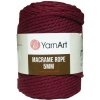 Špagát Macrame Rope 5 MM Bordová 781 Špagát Macrame Rope 5 MM Bordová 781