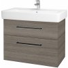 Dreja Kúpeľňová skrinka Q MAX SZZ2 80 - D25 Teak / Úchytka T06 / D25 Teak Dreja Kúpeľňová skrinka Q MAX SZZ2 80 - D25 Teak / Úchytka T06 / D25 Teak