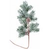 Vetvička MagicHome Vianoce, prírodná, so šiškami, zasnežená, 63 cm Vetvička MagicHome Vianoce, prírodná, so šiškami, zasnežená, 63 cm