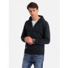 Ombre Men's unbuttoned cotton BASIC sweatshirt - black čierna L Ombre 5902228960164 Ombre Men's unbuttoned cotton BASIC sweatshirt - black čierna L Ombre 5902228960164