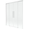 Mexen Rox kúpeľňová zásterka dvojkrídlová posuvná 150 x 150 cm, priehľadná, biela - 8C9-150-002-20-00 Mexen Rox kúpeľňová zásterka dvojkrídlová posuvná 150 x 150 cm, priehľadná, biela - 8C9-150-002-20-00