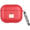 AppleKing obal z PU kože s karabínou pre AirPods 3 - červený - možnosť vrátiť tovar ZADARMO do 30tich dní AppleKing obal z PU kože s karabínou pre AirPods 3 - červený - možnosť vrátiť tovar ZADARMO do 30tich dní