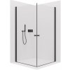 CERANO - Sprchovací kút Antelo Duo Ľ/P - 6 mm - čierna matná, transparentné sklo - 120x120x190 cm - otočný CERANO - Sprchovací kút Antelo Duo Ľ/P - 6 mm - čierna matná, transparentné sklo - 120x120x190 cm - otočný