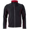 James & Nicholson (Daiber) Pánska softshellová bunda 2v1 JN1122 - Čierna / červená | S James & Nicholson (Daiber) Pánska softshellová bunda 2v1 JN1122 - Čierna / červená | S