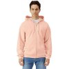 Gildan mikina na zips GSF600 Dusty Rose