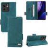 Peňaženkové kožené puzdro Clasp na Motorola Edge 40 - Zelená Peňaženkové kožené puzdro Clasp na Motorola Edge 40 - Zelená