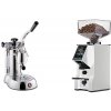 La Pavoni Stradivari Professional Lusso + Eureka Mignon Specialita Smart, CR white La Pavoni Stradivari Professional Lusso + Eureka Mignon Specialita Smart, CR white