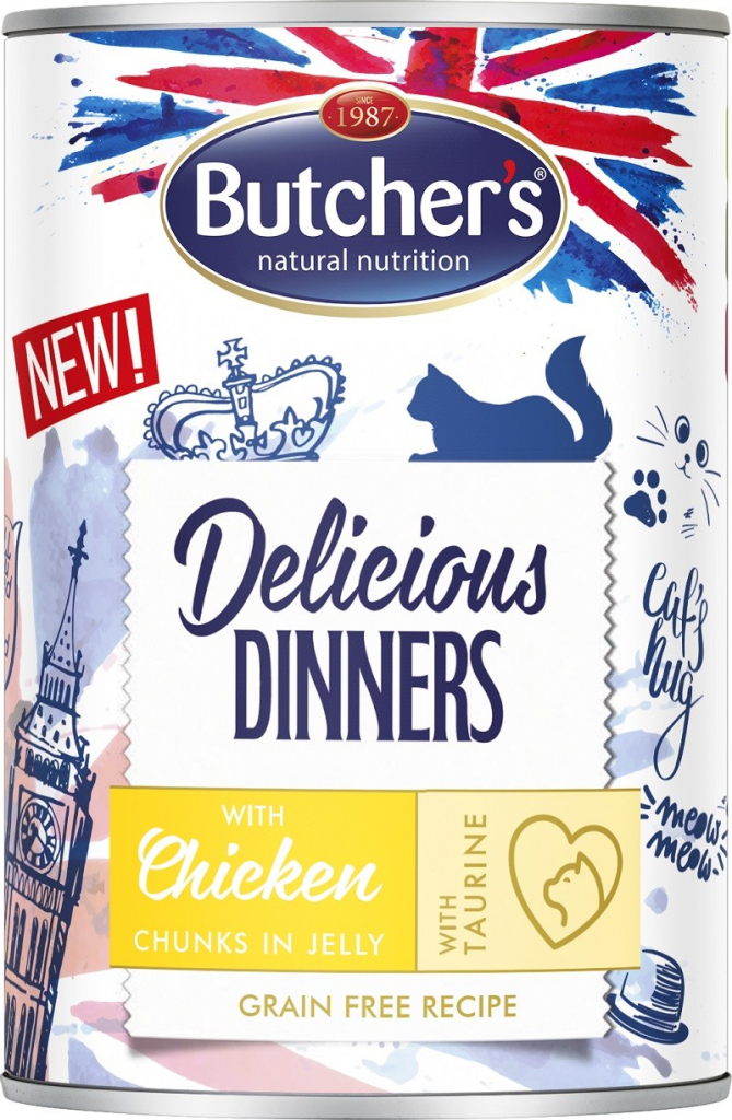 Butcher\'s Delicious Dinners kawałki z kurczakiem w galaretce 400 g