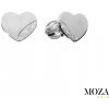 MOZA gold Diamantové náušnice srdiečko MG2019 Farba Zlata: biele Au MOZA gold Diamantové náušnice srdiečko MG2019 Farba Zlata: biele Au