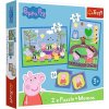 Trefl Puzzle 2v1 + pexeso - Šťastné chvíle s prasiatkom Peppa / Peppa Pig 93331