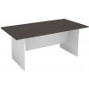 Rokovací kancelársky stôl PRIMO WHITE, 180x90 cm, biela/grafit Rokovací kancelársky stôl PRIMO WHITE, 180x90 cm, biela/grafit