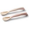 BabyOno Silikónové lyžičky pre deti mäkké flexibilné 2 ks béžová/ružová BabyOno Silikónové lyžičky pre deti mäkké flexibilné 2 ks béžová/ružová