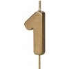 PartyDeco Sviečka tortová číslo 1 zlatá 4,5 cm PartyDeco Sviečka tortová číslo 1 zlatá 4,5 cm
