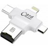 Viking OTG čítačka paměťových kariet SD a Micro SD 4v1 USB 3.0 White Viking OTG čítačka paměťových kariet SD a Micro SD 4v1 USB 3.0 White