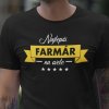 Tričko s potlačou NAJLEPŠÍ FARMÁR Dámsky Čierna 3XL Tričko s potlačou NAJLEPŠÍ FARMÁR Dámsky Čierna 3XL