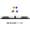 Strobos LED svetelná rampa Optima60/DC, 60cm, oranžovo- modrá 12/24V, R65 Strobos LED svetelná rampa Optima60/DC, 60cm, oranžovo- modrá 12/24V, R65