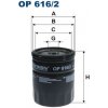FILTRON Olejový filter OP616/2 FILTRON Olejový filter OP616/2