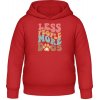 AWDis Detská Mikina s Kapucňu - Nápis - Menej ľudí viac psov - Ohnivá červená - 9 - 11 Rokov - Detské AWDis Detská Mikina s Kapucňu - Nápis - Menej ľudí viac psov - Ohnivá červená - 9 - 11 Rokov - Detské