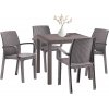 Súprava záhradného nábytku Petri 4+1 cappuccino Súprava záhradného nábytku Petri 4+1 cappuccino