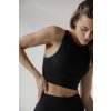 Monks Jóga cropped top Zoi Black Veľkosť: S Monks Jóga cropped top Zoi Black Veľkosť: S