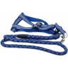 Verk 19116 Nylonový postroj s vodítkom pre psa 120 x 1,2 cm modrý Verk 19116 Nylonový postroj s vodítkom pre psa 120 x 1,2 cm modrý