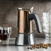 BIALETTI New Venus pre 4 šálky espressa (4 tz) medená - kávovar z nehrdzavejúcej ocele tlakový BIALETTI New Venus pre 4 šálky espressa (4 tz) medená - kávovar z nehrdzavejúcej ocele tlakový