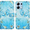 Peňaženkové 3D puzdro na Xiaomi Redmi Note 14 - Modré Motýle Peňaženkové 3D puzdro na Xiaomi Redmi Note 14 - Modré Motýle