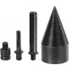 Tŕň Strend Pro, štiepací klin, kužeľ, 60 mm, 3x adaptér, na drevo Tŕň Strend Pro, štiepací klin, kužeľ, 60 mm, 3x adaptér, na drevo