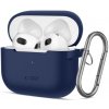 Tech-Protect Silicone Hook puzdro na Apple AirPods 3, tmavomodré Tech-Protect Silicone Hook puzdro na Apple AirPods 3, tmavomodré