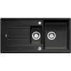 Blanco Zia 6 - Silgranitový drez, 100x50 cm, s ovládaním odtoku, čierna 526020 Blanco Zia 6 - Silgranitový drez, 100x50 cm, s ovládaním odtoku, čierna 526020