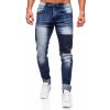 Bolf pánske slim fit rifľové nohavice MP0144BS tmavomodré