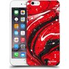Picasee silikónový prehľadný obal pre Apple iPhone 6 Plus/6S Plus - Red black Picasee silikónový prehľadný obal pre Apple iPhone 6 Plus/6S Plus - Red black