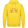 AWDis Hoodie Mikina Nápis Rovnosť je krásna Slnečná žltá
