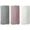 Sada 3ks bavlnených plienok PREMIUM, Dusty pink Sada 3ks bavlnených plienok PREMIUM, Dusty pink