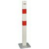 Wendzel, s. r. o. Parkovací stĺpik pevný s doskou, biely Wendzel, s. r. o. Parkovací stĺpik pevný s doskou, biely