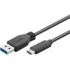 PremiumCord USB-C/male - USB 3.0 A/Male, čierny, 3m PremiumCord USB-C/male - USB 3.0 A/Male, čierny, 3m