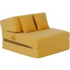 Skladacie kreslo/matrac PELOS, žltá Skladacie kreslo/matrac PELOS, žltá
