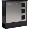 Rottner Poštová schránka Design Mailbox, nerez/čierna, TIP Rottner Poštová schránka Design Mailbox, nerez/čierna, TIP