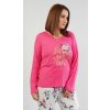 Vienetta Dámske pyžamo dlhé Rose Farba: modrá - svetlo, Veľkosť: 4XL Vienetta Dámske pyžamo dlhé Rose Farba: modrá - svetlo, Veľkosť: 4XL